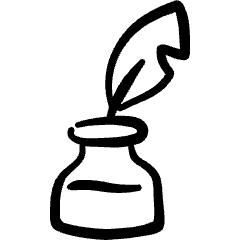 Content Quill Ink Icon from Freehand Set