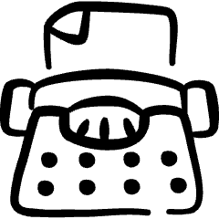 Content Typewriter 1 Icon from Freehand Set