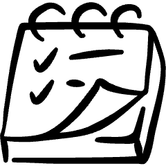 Notes Checklist Flip Icon from Freehand Set
