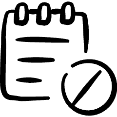 Notes Disable Icon from Freehand Set