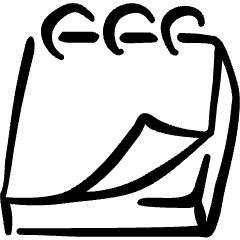 Notes Flip Icon from Freehand Set