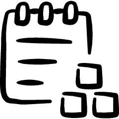 Notes Module Icon from Freehand Set