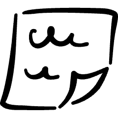 Notes Paper Text Icon from Freehand Set