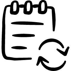 Notes Sync Icon from Freehand Set