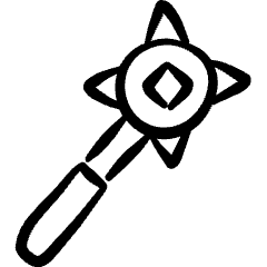 Antique Mace Icon from Freehand Set