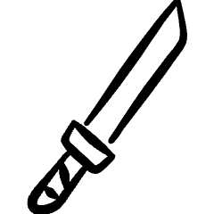 Antique Sword Icon from Freehand Set