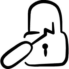 Crime Tool Lockpicking Skill Icon from Freehand Set