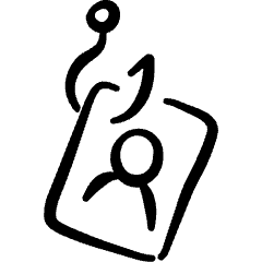 Crime Phishing Image Icon from Freehand Set