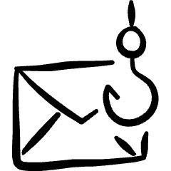 Crime Phishing Mail Icon from Freehand Set