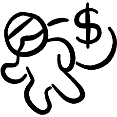 Crime Robber Icon from Freehand Set