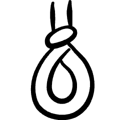 Death Noose Icon from Freehand Set