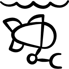 Drone Underwater Sample Collector Icon from Freehand Set