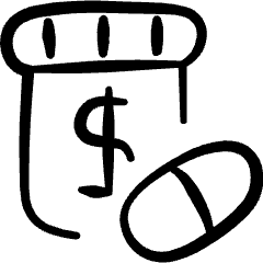 Drugs Container Icon from Freehand Set