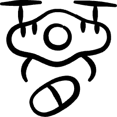 Drugs Traffic Drone Icon from Freehand Set