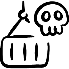 Illegal Logistic Container Icon from Freehand Set