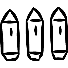 Modern Weapon Bullets Icon from Freehand Set