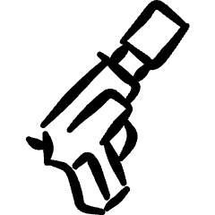 Modern Weapon Gun Silencer Icon from Freehand Set