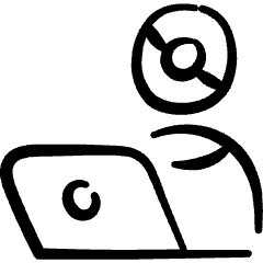 Piracy Hacker Icon from Freehand Set