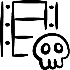 Piracy Movies Icon from Freehand Set