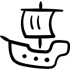 Piracy Ship 1 Icon from Freehand Set