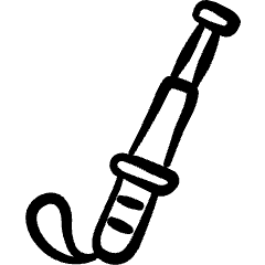 Police Nightstick 1 Icon from Freehand Set