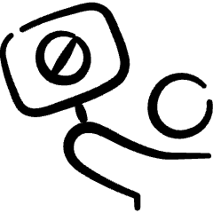 Rioter Protester Banner Icon from Freehand Set