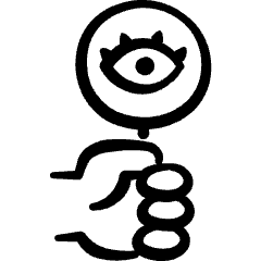 Fortune Telling Magnifier Icon from Freehand Set