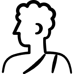 Greek Aesthetics History Man Statue Outfit Icon from Freehand Set