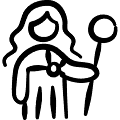 Greek Gods Hera Icon from Freehand Set