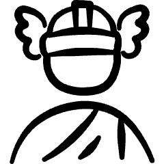 Greek Gods Hermes Icon from Freehand Set