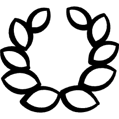 Greek Gods Laurel Diadem Icon from Freehand Set