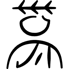 Greek Gods Male Plant Laurel Icon from Freehand Set