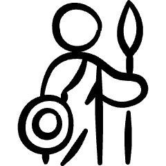 Greek Gods Mars 1 Icon from Freehand Set