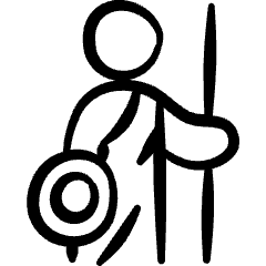 Greek Gods Mars Icon from Freehand Set