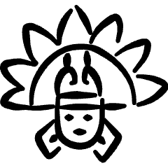 Folklore Mayan Civilization Icon from Freehand Set