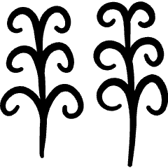 Primitive Symbols Crops Icon from Freehand Set