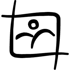 Crop Image Icon from Freehand Set
