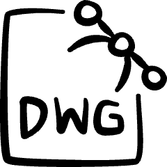 Design File Dwg Icon from Freehand Set