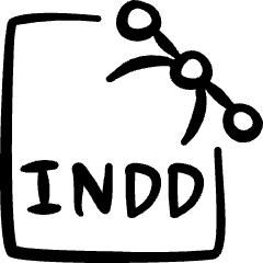 Design File Indd Icon from Freehand Set