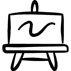 Design Process Drawing Board Icon from Freehand Set