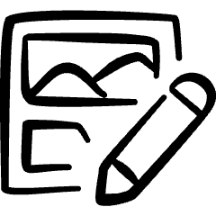 Design Process Wireframe Icon from Freehand Set