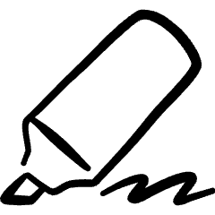 Design Tool Highlighter Icon from Freehand Set