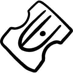 Design Tool Sharpener Icon from Freehand Set