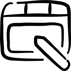 Graphic Tablet Intous Draw Icon from Freehand Set