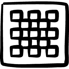 Grid Squares Icon from Freehand Set