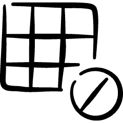 Layers Grid Disable Icon from Freehand Set