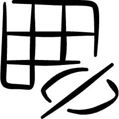 Layers Grid Hide Icon from Freehand Set