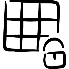 Layers Grid Lock Icon from Freehand Set