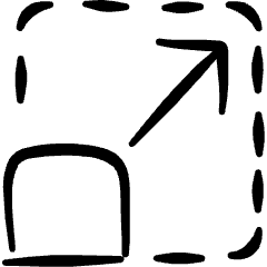 Resize Expand Corner 1 Icon from Freehand Set