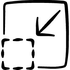 Resize Shrink 1 Icon from Freehand Set